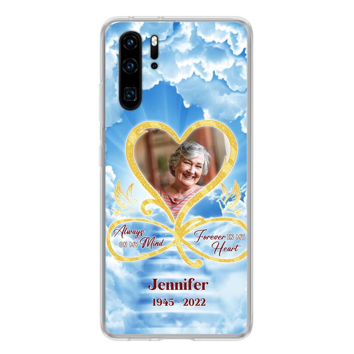 Custom Personalized Memorial Photo Phone Case - Memorial Gift Idea For Mother's Day/Father's Day - Always On My Mind Forever In My Heart - Case for Xiaomi/Huawei/Oppo