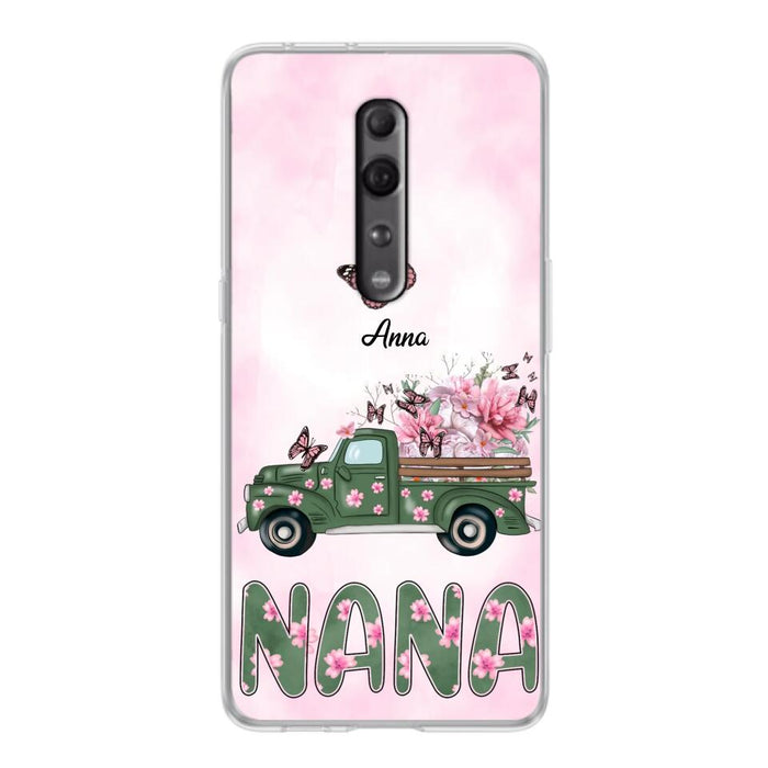 Custom Personalized Nana Phone Case - Gift Idea For Grandma/Mother's Day - Upto 12 Butterflies - Nana - Case For Oppo, Xiaomi & Huawei