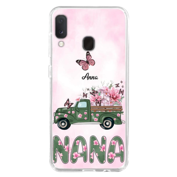 Custom Personalized Nana Phone Case - Gift Idea For Grandma/Mother's Day - Upto 12 Butterflies - Nana - Case For iPhone & Samsung