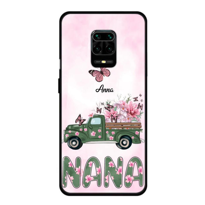 Custom Personalized Nana Phone Case - Gift Idea For Grandma/Mother's Day - Upto 12 Butterflies - Nana - Case For Oppo, Xiaomi & Huawei