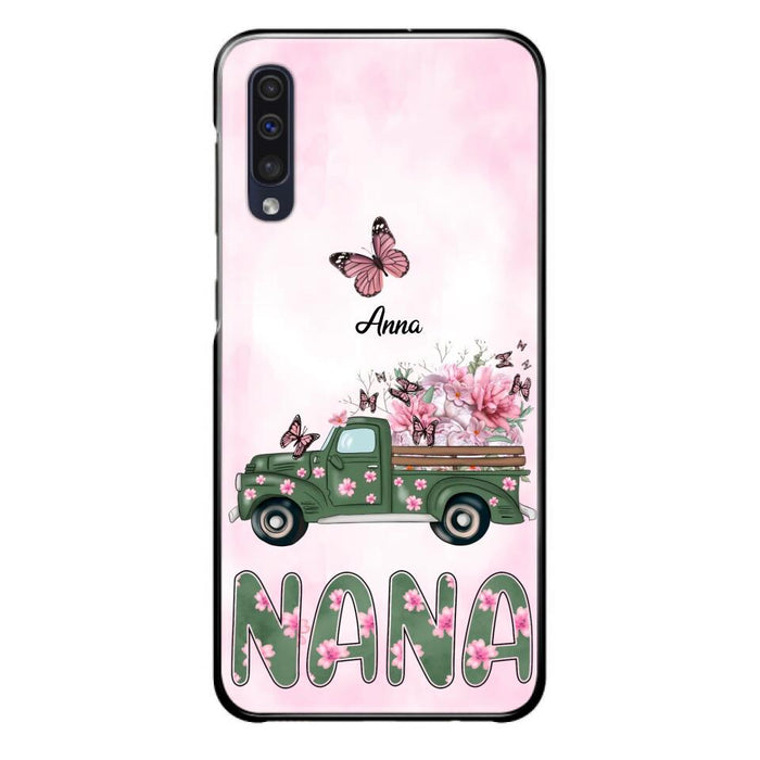 Custom Personalized Nana Phone Case - Gift Idea For Grandma/Mother's Day - Upto 12 Butterflies - Nana - Case For iPhone & Samsung