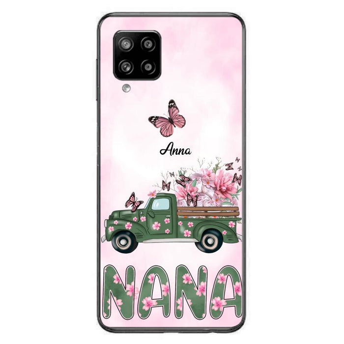 Custom Personalized Nana Phone Case - Gift Idea For Grandma/Mother's Day - Upto 12 Butterflies - Nana - Case For iPhone & Samsung