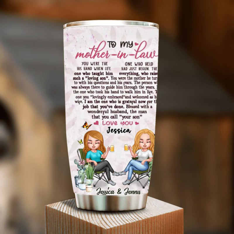Personalized To My Mother In Law Tumbler - Mother's Day gifts