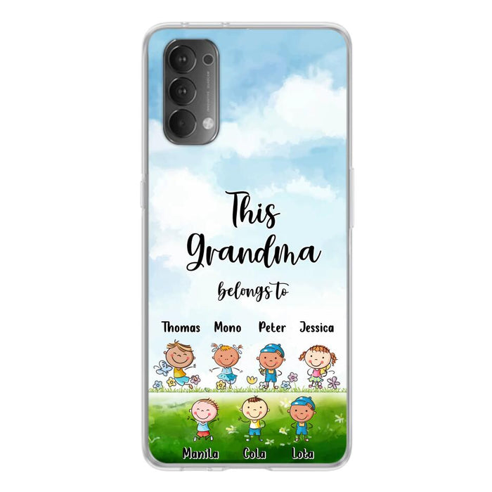 Custom Personalized Grandma Phone Case - Gift Idea For Grandma/Mother's Day - Upto 7 Kids - This Grandma Belongs To - Case For Oppo, Xiaomi & Huawei