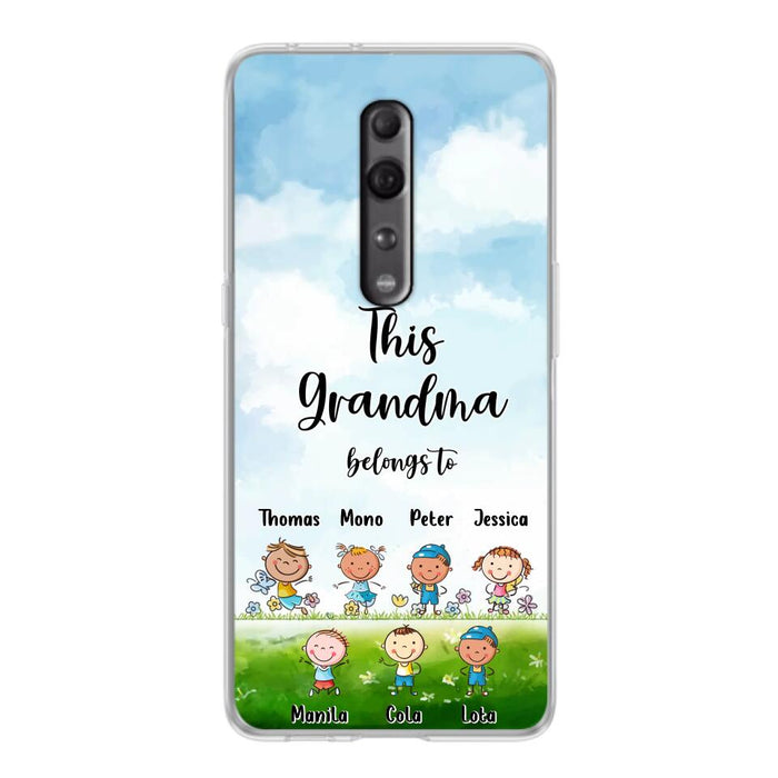 Custom Personalized Grandma Phone Case - Gift Idea For Grandma/Mother's Day - Upto 7 Kids - This Grandma Belongs To - Case For Oppo, Xiaomi & Huawei