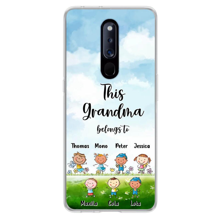 Custom Personalized Grandma Phone Case - Gift Idea For Grandma/Mother's Day - Upto 7 Kids - This Grandma Belongs To - Case For Oppo, Xiaomi & Huawei