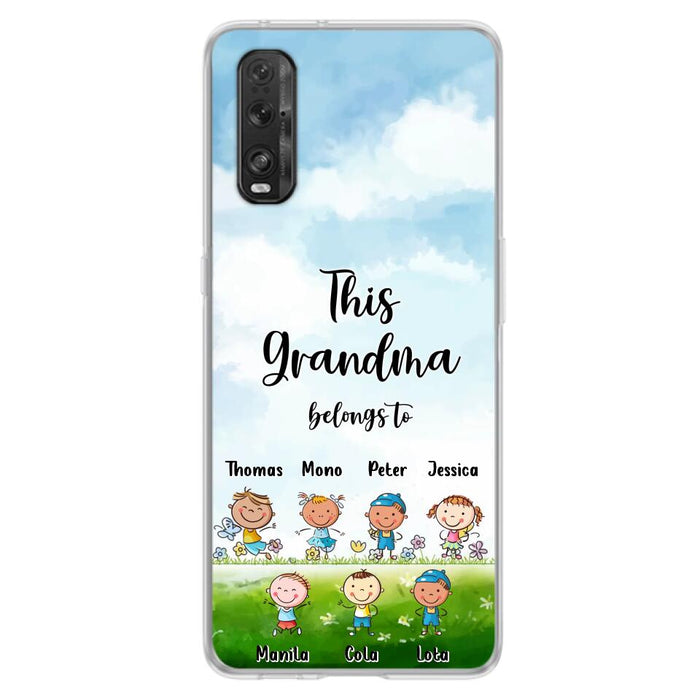 Custom Personalized Grandma Phone Case - Gift Idea For Grandma/Mother's Day - Upto 7 Kids - This Grandma Belongs To - Case For Oppo, Xiaomi & Huawei