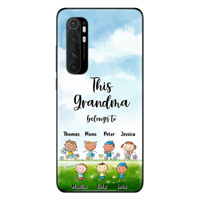 Custom Personalized Grandma Phone Case - Gift Idea For Grandma/Mother's Day - Upto 7 Kids - This Grandma Belongs To - Case For Oppo, Xiaomi & Huawei