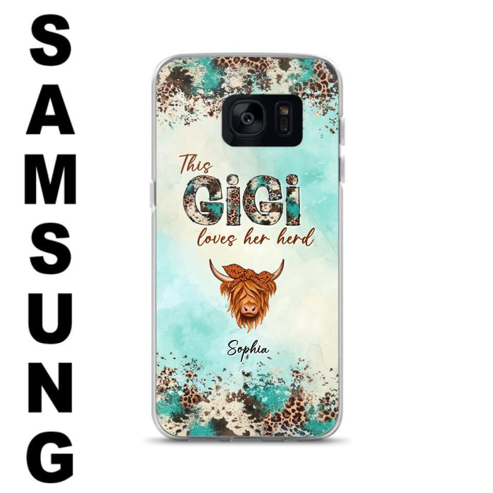 Custom Personalized This Gigi Love Her Herd Phone Case For iPhone/ Samsung - Mother's Day Gift Idea For Mom/ Grandma