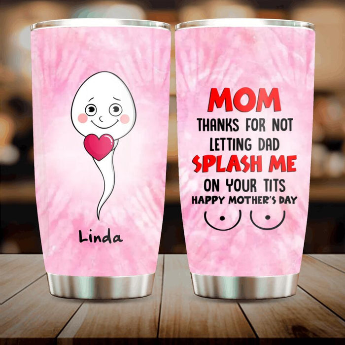 Custom Personalized Sperms Tumbler - Gift Idea From Kids To Mom - Upto 6 Sperms