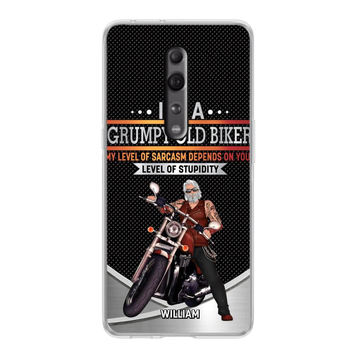 Custom Personalized Old Biker Phone Case - Father's Day Gift Idea for Biker - I'm A Grumpy Old Biker - Case for Xiaomi/Huawei/Oppo