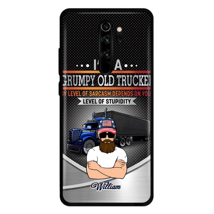 Custom Personalized Old Trucker Phone Case - Father's Day Gift Idea for Trucker - I'm A Grumpy Old Trucker - Case for Xiaomi/Huawei/Oppo