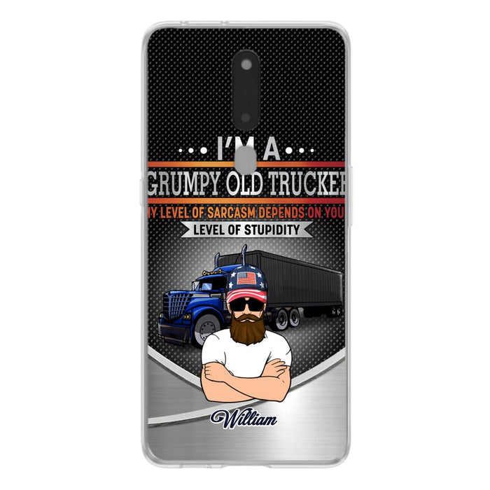 Custom Personalized Old Trucker Phone Case - Father's Day Gift Idea for Trucker - I'm A Grumpy Old Trucker - Case for Xiaomi/Huawei/Oppo