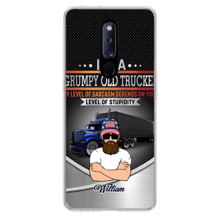 Custom Personalized Old Trucker Phone Case - Father's Day Gift Idea for Trucker - I'm A Grumpy Old Trucker - Case for Xiaomi/Huawei/Oppo