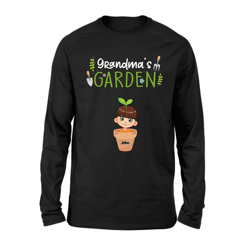 Personalized Grandma's Garden T-Shirt/Long Sleeve/Sweatshirt/Hoodie - Gift Idea For Grandma/Mother's Day Gift - Up to 10 Kids