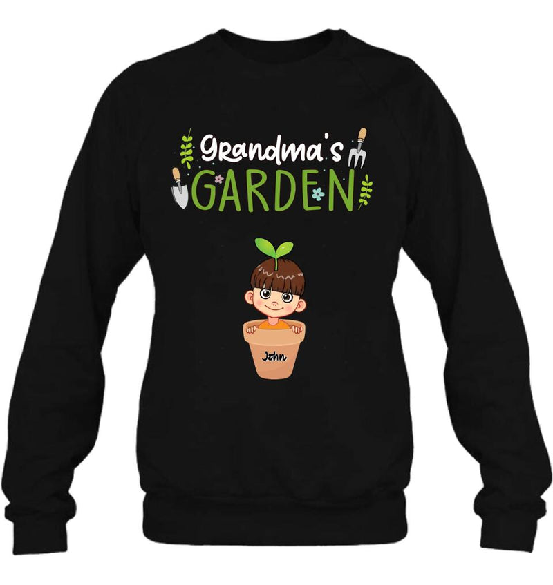 Personalized Grandma's Garden T-Shirt/Long Sleeve/Sweatshirt/Hoodie - Gift Idea For Grandma/Mother's Day Gift - Up to 10 Kids
