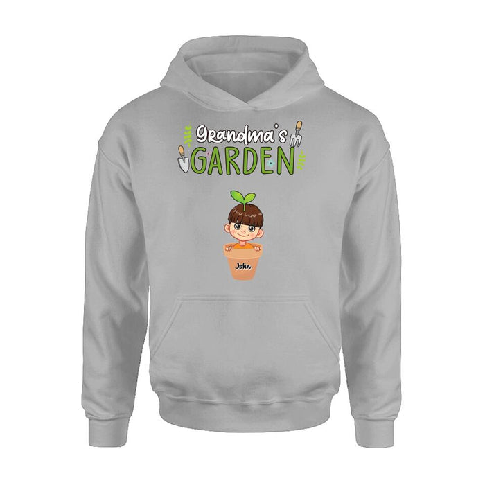 Custom Personalized Grandma's Garden T-Shirt/Long Sleeve/Sweatshirt/Hoodie - Gift Idea For Grandma/ Mother's Day Gift - Up to 10 Kids