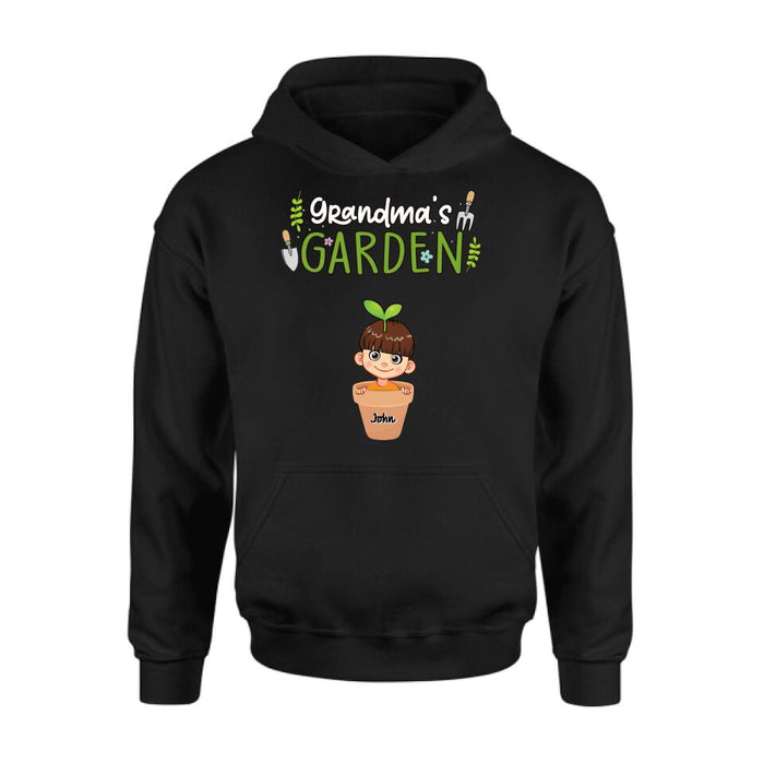 Custom Personalized Grandma's Garden T-Shirt/Long Sleeve/Sweatshirt/Hoodie - Gift Idea For Grandma/ Mother's Day Gift - Up to 10 Kids