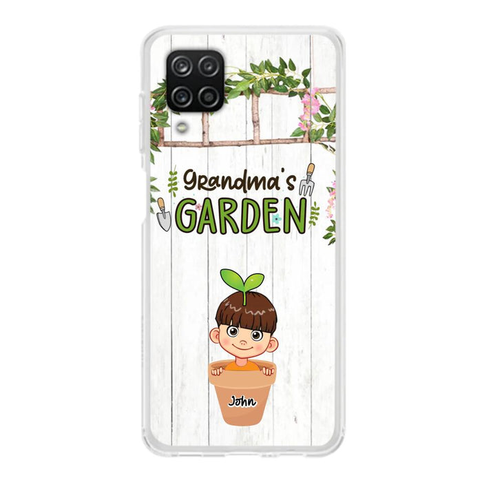 Custom Personalized Grandma's Garden Phone Case - Gift Idea For Grandma/ Mother's Day Gift - Up to 10 Kids - Case For iPhone And Samsung