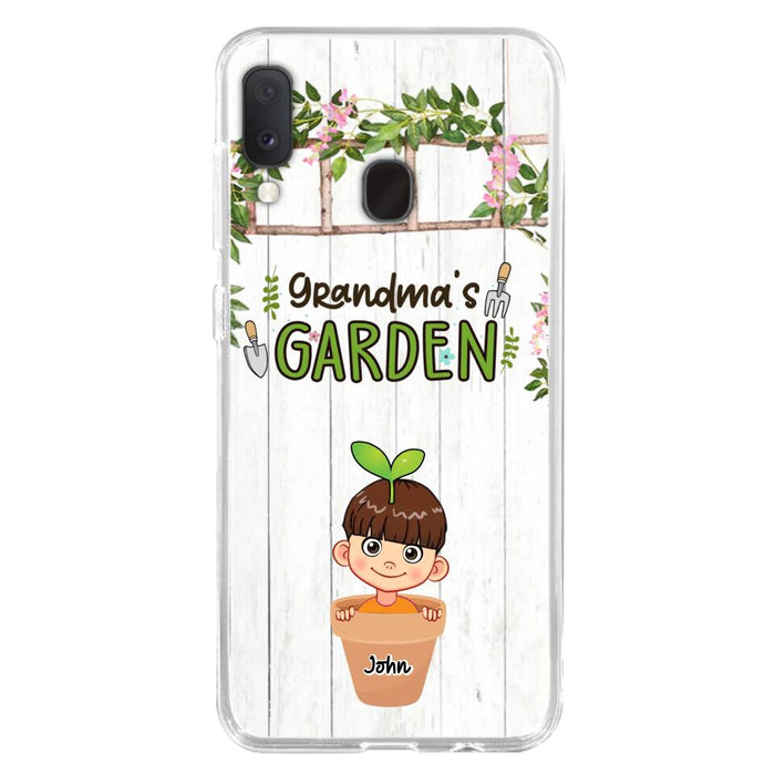 Custom Personalized Grandma's Garden Phone Case - Gift Idea For Grandma/ Mother's Day Gift - Up to 10 Kids - Case For iPhone And Samsung