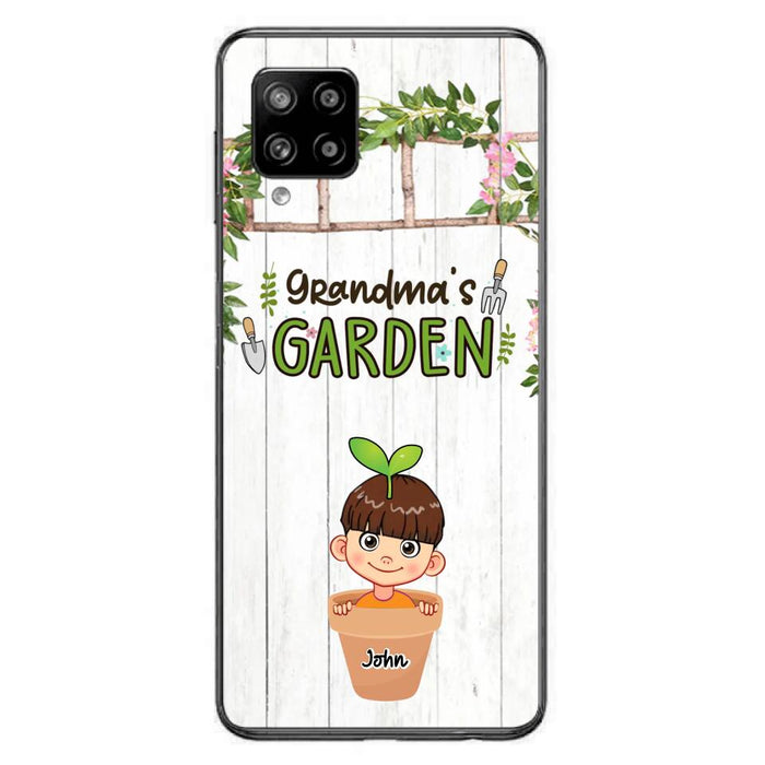 Custom Personalized Grandma's Garden Phone Case - Gift Idea For Grandma/ Mother's Day Gift - Up to 10 Kids - Case For iPhone And Samsung