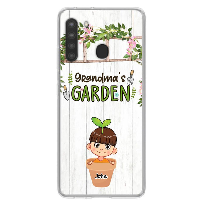 Custom Personalized Grandma's Garden Phone Case - Gift Idea For Grandma/ Mother's Day Gift - Up to 10 Kids - Case For iPhone And Samsung