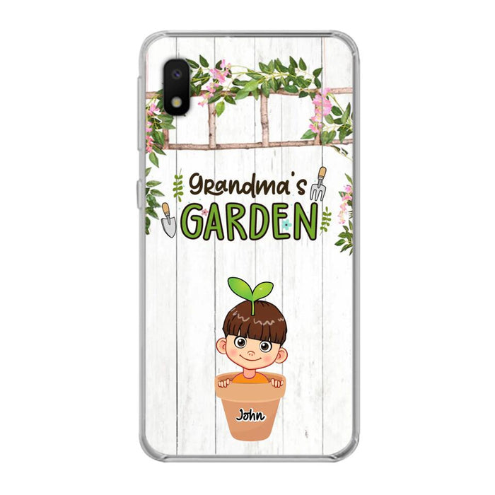 Custom Personalized Grandma's Garden Phone Case - Gift Idea For Grandma/ Mother's Day Gift - Up to 10 Kids - Case For iPhone And Samsung