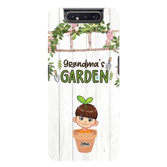 Custom Personalized Grandma's Garden Phone Case - Gift Idea For Grandma/ Mother's Day Gift - Up to 10 Kids - Case For iPhone And Samsung