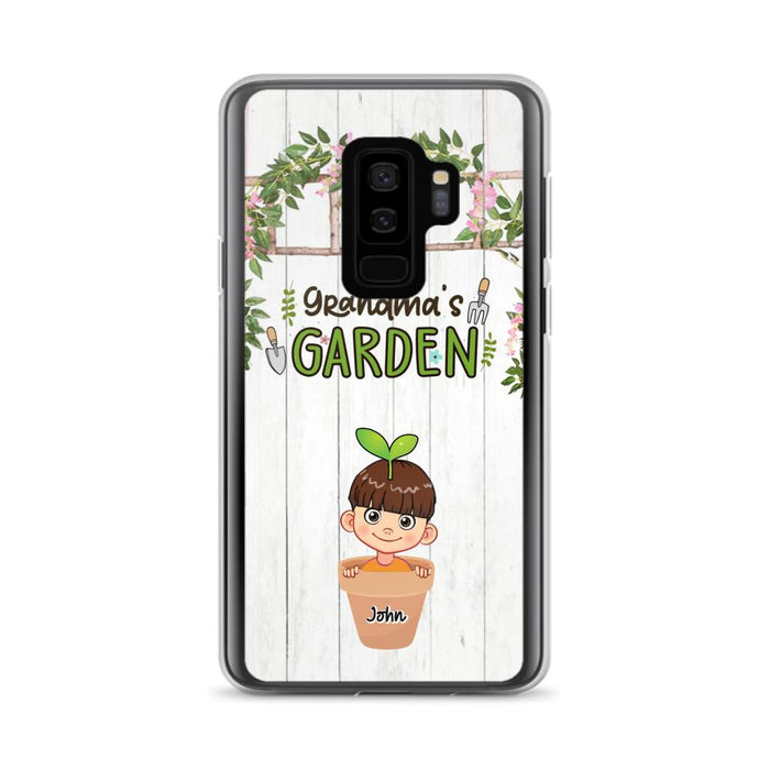 Custom Personalized Grandma's Garden Phone Case - Gift Idea For Grandma/ Mother's Day Gift - Up to 10 Kids - Case For iPhone And Samsung