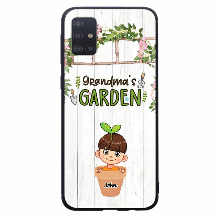 Custom Personalized Grandma's Garden Phone Case - Gift Idea For Grandma/ Mother's Day Gift - Up to 10 Kids - Case For iPhone And Samsung