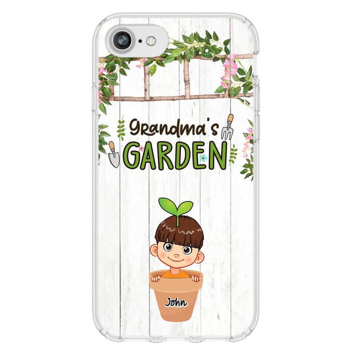 Custom Personalized Grandma's Garden Phone Case - Gift Idea For Grandma/ Mother's Day Gift - Up to 10 Kids - Case For iPhone And Samsung