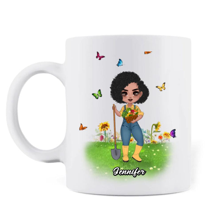 Customer Personalized Plantaholic Mug - Gift for Gardeners, Gardening Lover - I Garden So I Don't Choke People Save A Life Send Mulch