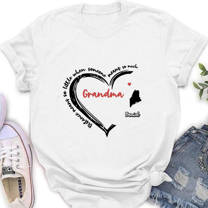 Custom Personalized Grandma T-Shirt/Long Sleeve/Sweatshirt/Hoodie - Up to 6 Kids - Mother's Day Gift For Grandma - Home Is Where We Are Together