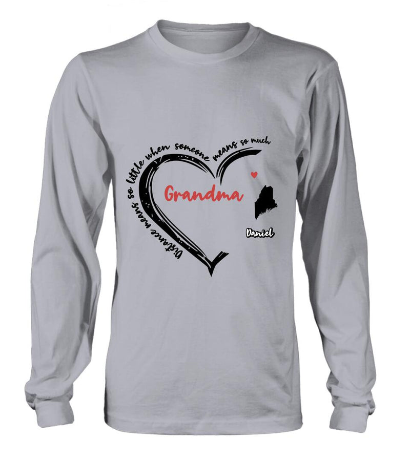 Personalized Grandma T-Shirt/Long Sleeve/Sweatshirt/Hoodie - Up to 6 Kids - Mother's Day Gift For Grandma - Home Is Where We Are Together