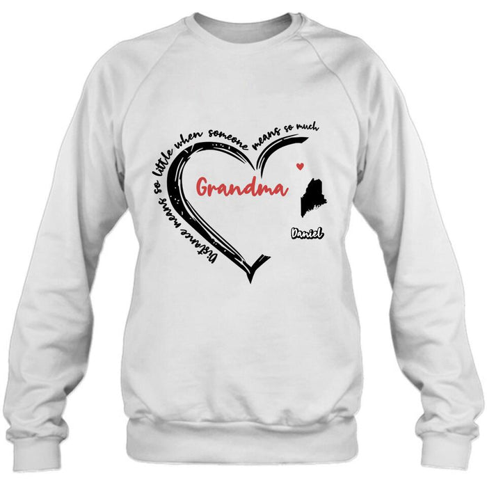 Custom Personalized Grandma T-Shirt/Long Sleeve/Sweatshirt/Hoodie - Up to 6 Kids - Mother's Day Gift For Grandma - Home Is Where We Are Together