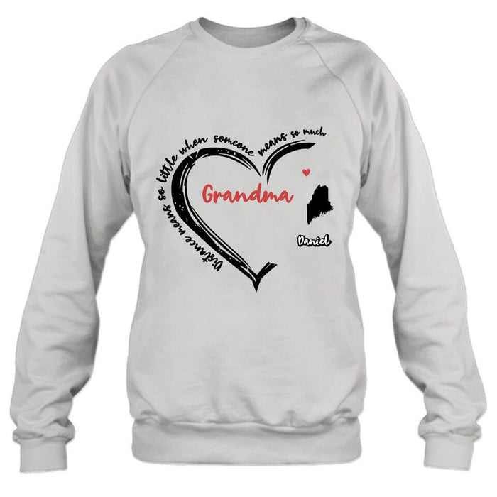 Custom Personalized Grandma T-Shirt/Long Sleeve/Sweatshirt/Hoodie - Up to 6 Kids - Mother's Day Gift For Grandma - Home Is Where We Are Together