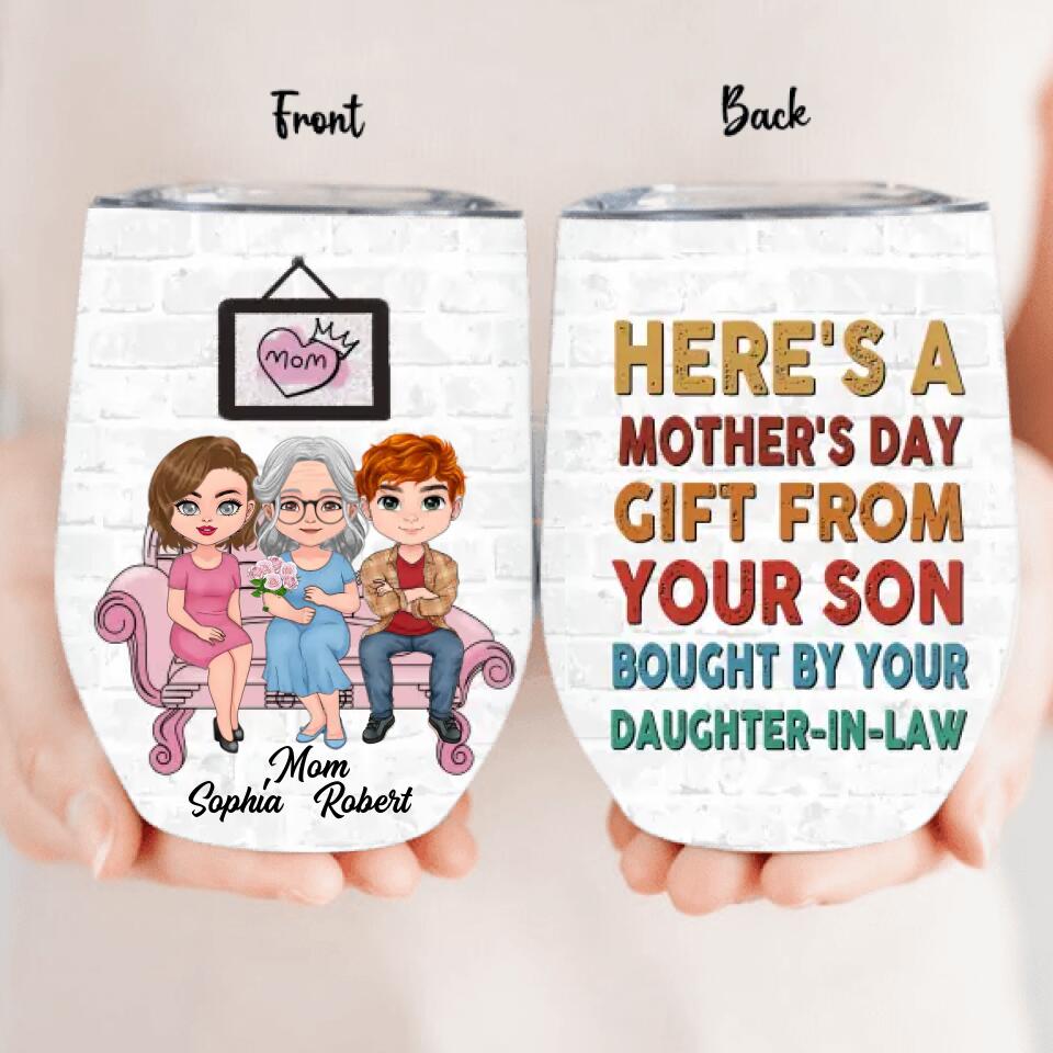 Custom Personalized Mom & Daughter Vertical Canvas - Gift Idea For Mother's Day - The Love Between Mom & Daughters Knows No Distance