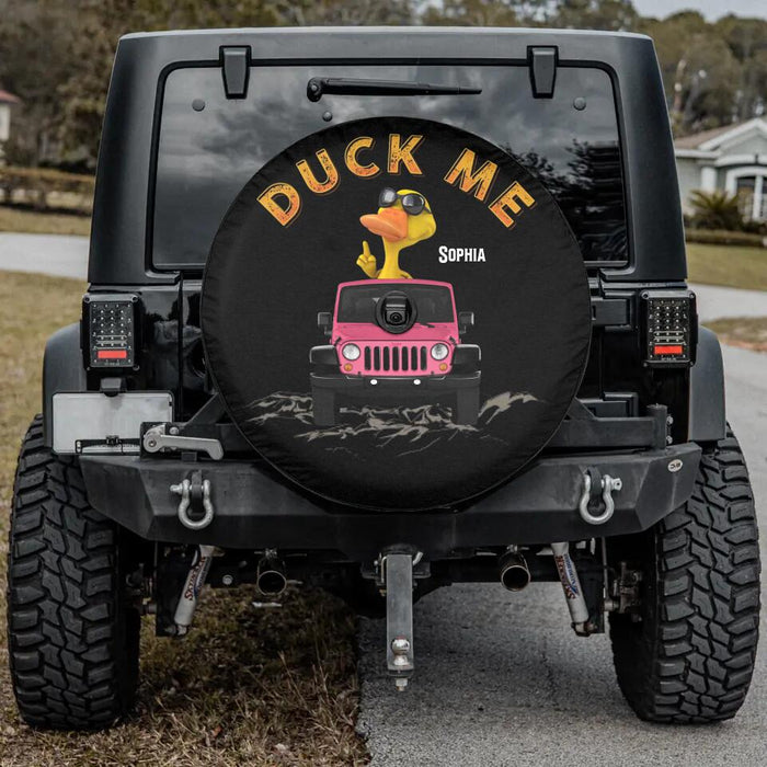 Custom Personalized Off-road Ducking Spare Tire Cover - Gift Idea For Off-road Lover/Duck Lover - Duck Me