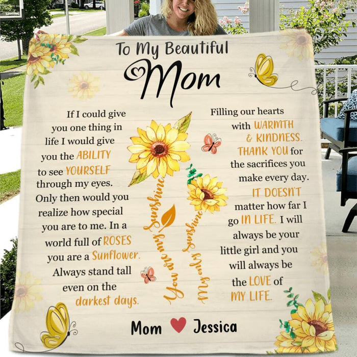 Custom Personalized To My Mom Quilt/Single Layer Fleece Blanket - Gift Idea For Mother's Day - You Will Always Be The Love Of My Life