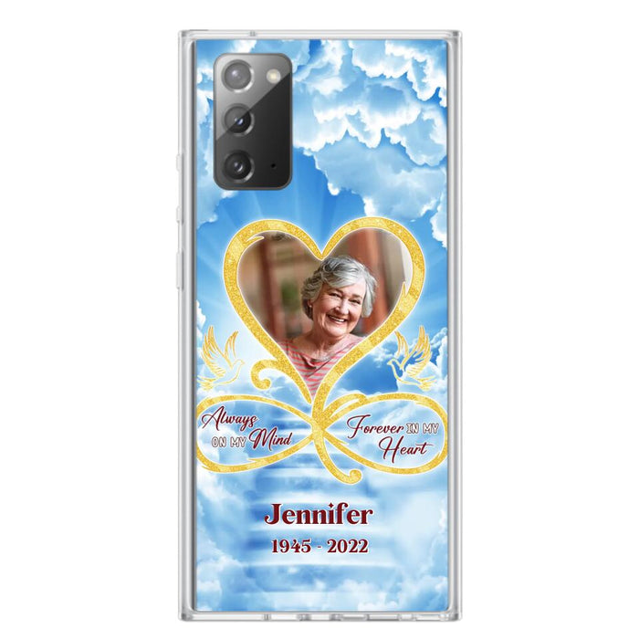 Custom Personalized Memorial Dog Phone Case - Upload Photo - Memorial Gift Idea For Dog Owners/ Dog Lovers - Your Wings Were Ready But My Heart Was Not - Case for iPhone/Samsung