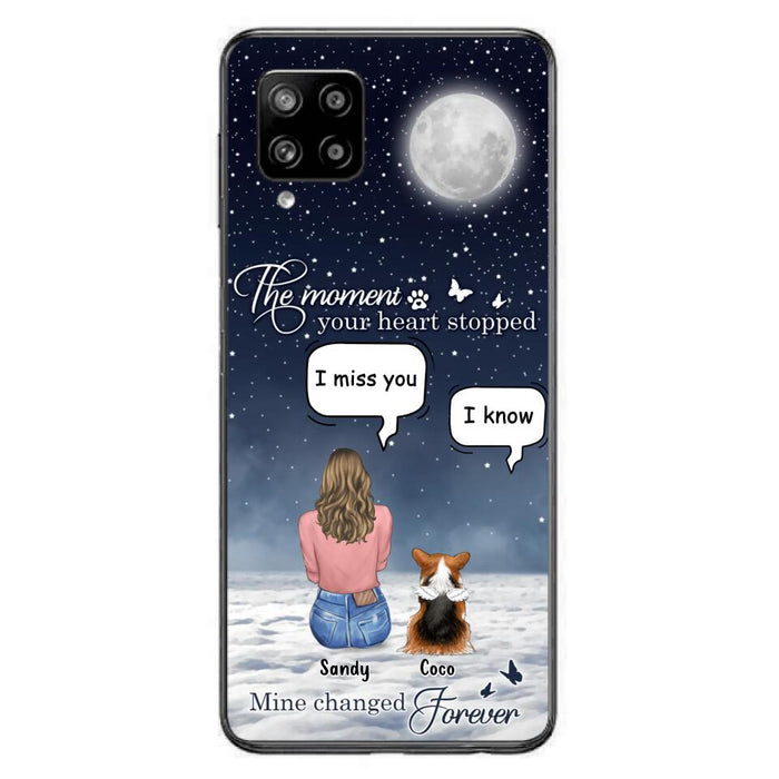 Custom Personalized Memorial Pet Phone Case -  Memorial Gift Idea For Dog Owners/Mother's Day - The Moment Your Heart Stopped Mine Changed Forever  - Case for iPhone/Samsung