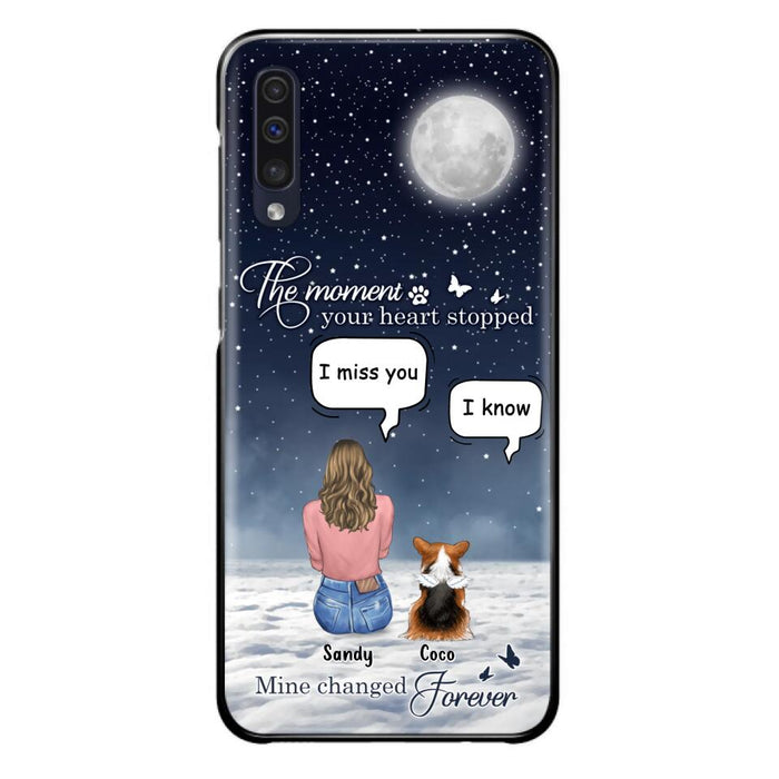 Custom Personalized Memorial Pet Phone Case -  Memorial Gift Idea For Dog Owners/Mother's Day - The Moment Your Heart Stopped Mine Changed Forever  - Case for iPhone/Samsung