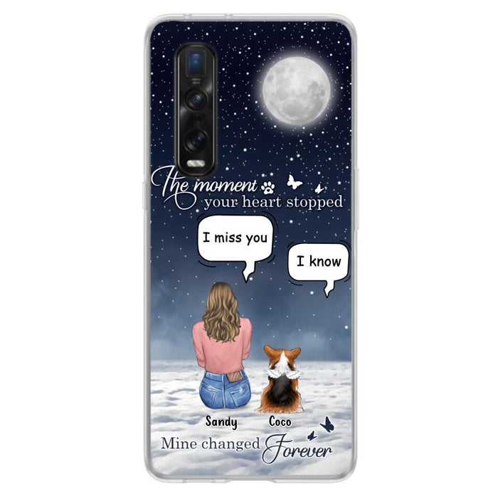 Custom Personalized Memorial Pet Phone Case - Memorial Gift Idea For Dog Owners/Mother's Day - The Moment Your Heart Stopped Mine Changed Forever - Case for Xiaomi/Huawei/Oppo