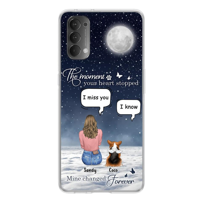 Custom Personalized Memorial Pet Phone Case - Memorial Gift Idea For Dog Owners/Mother's Day - The Moment Your Heart Stopped Mine Changed Forever - Case for Xiaomi/Huawei/Oppo