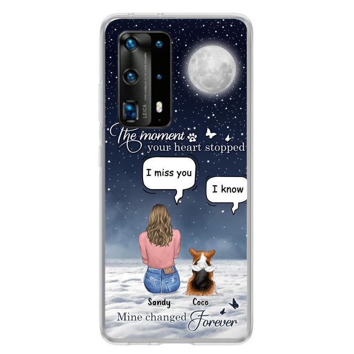 Custom Personalized Memorial Pet Phone Case - Memorial Gift Idea For Dog Owners/Mother's Day - The Moment Your Heart Stopped Mine Changed Forever - Case for Xiaomi/Huawei/Oppo