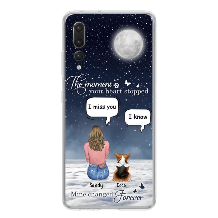 Custom Personalized Memorial Pet Phone Case - Memorial Gift Idea For Dog Owners/Mother's Day - The Moment Your Heart Stopped Mine Changed Forever - Case for Xiaomi/Huawei/Oppo