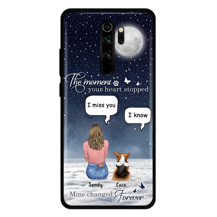 Custom Personalized Memorial Pet Phone Case - Memorial Gift Idea For Dog Owners/Mother's Day - The Moment Your Heart Stopped Mine Changed Forever - Case for Xiaomi/Huawei/Oppo