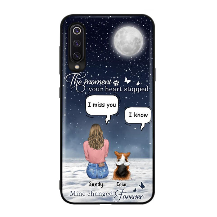 Custom Personalized Memorial Pet Phone Case - Memorial Gift Idea For Dog Owners/Mother's Day - The Moment Your Heart Stopped Mine Changed Forever - Case for Xiaomi/Huawei/Oppo