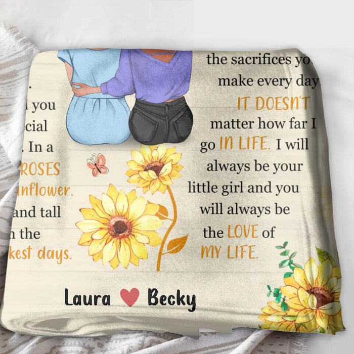 Custom Personalized To My Beautiful Mom Quilt/Single Layer Fleece Blanket - Gift Idea For Mother's Day - You Will Always Be The Love Of My Life