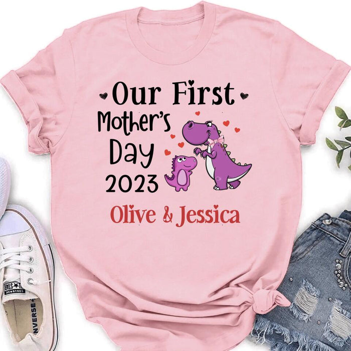 Custom Personalized First's Mother Day Baby Onesie/T-Shirt - Gift Idea for Baby/Mother's Day - Our First Mother's Day 2023